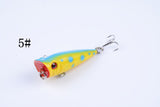 5X 5cm Popper Poppers Fishing Lure Lures Surface Tackle Fresh Saltwater - Extra Image