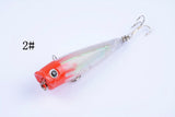 8X 6.5cm Popper Poppers Fishing Lure Lures Surface Tackle Fresh Saltwater - Rear View