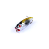 6X 3.5cm Popper Poppers Fishing Hard Lure Lures Surface Tackle Fresh Saltwater - Top-Down View