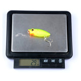 6X 3.5cm Popper Poppers Fishing Hard Lure Lures Surface Tackle Fresh Saltwater - Rear View