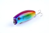 8X 6cm Popper Poppers Fishing Lure Lures Surface Tackle Fresh Saltwater - Rear View