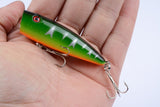 5X 7cm Popper Poppers Fishing Lure Lures Surface Tackle Fresh Saltwater - Top-Down View