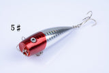 5X 7cm Popper Poppers Fishing Lure Lures Surface Tackle Fresh Saltwater - Extra Image