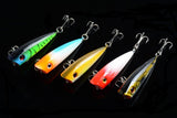 5X 6cm Popper Poppers Fishing Lure Lures Surface Tackle Fresh Saltwater - Side View