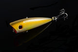 5X 6cm Popper Poppers Fishing Lure Lures Surface Tackle Fresh Saltwater - Low Angle