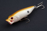 4X 8cm Popper Poppers Fishing Lure Lures Surface Tackle Fresh Saltwater - Low Angle