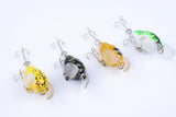 4x Popper Poppers 5cm Fishing Lure Lures Surface Tackle Fresh Saltwater - Front View