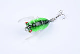 4x Popper Poppers 5cm Fishing Lure Lures Surface Tackle Fresh Saltwater - Rear View