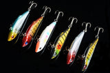 6x 8cm Vib Bait Fishing Lure Lures Hook Tackle Saltwater - Front View