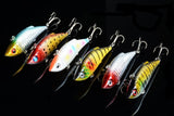 6x 8cm Vib Bait Fishing Lure Lures Hook Tackle Saltwater - Side View