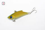10x 5.5cm Vib Bait Fishing Lure Lures Hook Tackle Saltwater - Side View