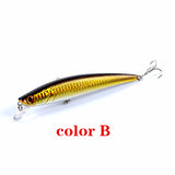 5x Popper Minnow 13cm Fishing Lure Lures Surface Tackle Fresh Saltwater - Front View