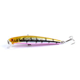 6x Popper Minnow 9.6cm Fishing Lure Lures Surface Tackle Fresh Saltwater - Top-Down View