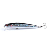 6x Popper Minnow 9.6cm Fishing Lure Lures Surface Tackle Fresh Saltwater - Rear View