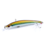 8x Popper Minnow 11.2cm Fishing Lure Lures Surface Tackle Fresh Saltwater - Front View