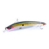 8x Popper Minnow 11.2cm Fishing Lure Lures Surface Tackle Fresh Saltwater - Top-Down View