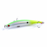 8x Popper Minnow 11.2cm Fishing Lure Lures Surface Tackle Fresh Saltwater - Rear View