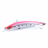 8x Popper Minnow 11.2cm Fishing Lure Lures Surface Tackle Fresh Saltwater - Low Angle