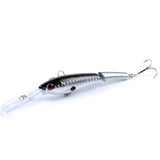 6x Popper Minnow 13.3cm Fishing Lure Lures Surface Tackle Fresh Saltwater - 45-Degree Angle