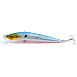 7x Popper Minnow 11.8cm Fishing Lure Lures Surface Tackle Fresh Saltwater - 45-Degree Angle