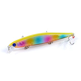 7x Popper Minnow 11cm Fishing Lure Lures Surface Tackle Fresh Saltwater - Close-Up Angle