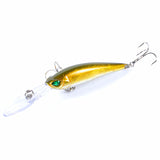 6x Popper Minnow 9.4cm Fishing Lure Lures Surface Tackle Fresh Saltwater - Close-Up Angle