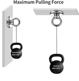 Heavy Duty Magnetic Hooks 30KG Countersunk Hole Eyebolt Kitchen, Office and Garage - 45-Degree Angle
