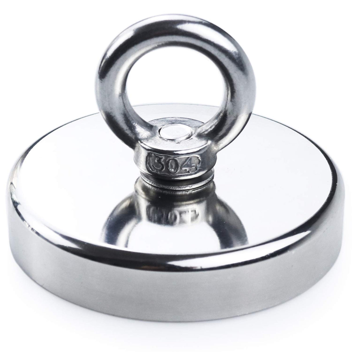 340KG Neodymium Recovery Magnet with Eyebolt and Countersunk Hole for Treasure Hunting and Fishing