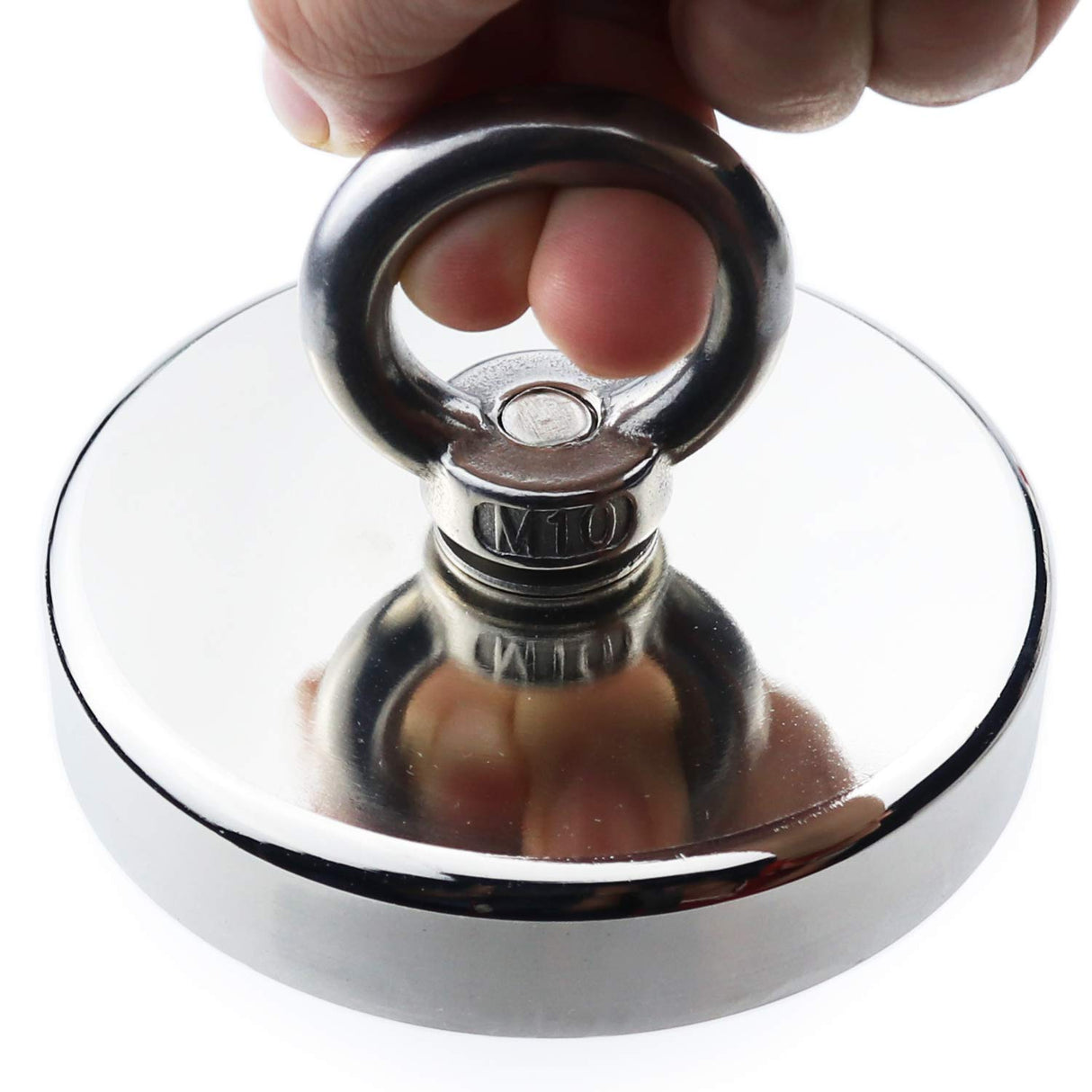 340KG Neodymium Recovery Magnet with Eyebolt and Countersunk Hole for Treasure Hunting and Fishing