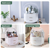Make up Organizers Storage Vanity Cosmetics Skincare Display Cases Countertop Bathroom Gifts for Women - Close-Up Angle