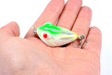6X 4cm Popper Poppers Fishing Lure Lures Surface Tackle Fresh Saltwater - Top-Down View
