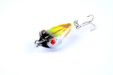 6X 4cm Popper Poppers Fishing Lure Lures Surface Tackle Fresh Saltwater - Rear View