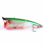 7x Popper Minnow 7.8cm Fishing Lure Lures Surface Tackle Fresh Saltwater - Front View