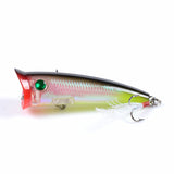 7x Popper Minnow 7.8cm Fishing Lure Lures Surface Tackle Fresh Saltwater - Close-Up Angle