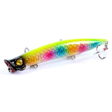 6x Popper Poppers 11.7cm Fishing Lure Lures Surface Tackle Fresh Saltwater - Top-Down View