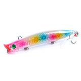6x Popper Poppers 11.7cm Fishing Lure Lures Surface Tackle Fresh Saltwater - Close-Up Angle