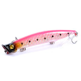 6x Popper Poppers 11.7cm Fishing Lure Lures Surface Tackle Fresh Saltwater - Low Angle