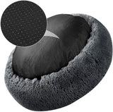 Soft Dog Bed Round Washable Plush Pet Kennel Cat Bed Mat Sofa Medium 60cm - Side View