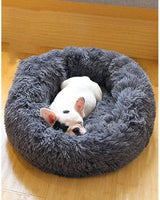 Soft Dog Bed Round Washable Plush Pet Kennel Cat Bed Mat Sofa Medium 60cm - Rear View