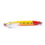 6x Popper Minnow 10cm Fishing Lure Lures Surface Tackle Fresh Saltwater - Top-Down View