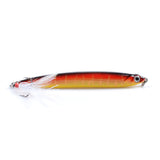 6x Popper Minnow 10cm Fishing Lure Lures Surface Tackle Fresh Saltwater - Rear View