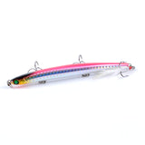 8x Popper Minnow 11.7cm Fishing Lure Lures Surface Tackle Fresh Saltwater - Top-Down View