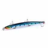 8x Popper Minnow 11.7cm Fishing Lure Lures Surface Tackle Fresh Saltwater - Low Angle