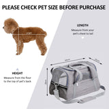 Pet Carrier Bag Travel Bag for Cats and Small Dogs Cozy Bed, Shoulder Strap - 45-Degree Angle
