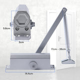 Auto Commercial Door Closers Hydraulic Door Closer for Home  Commercial Door 25-45kg - Front View
