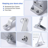 Auto Commercial Door Closers Hydraulic Door Closer for Home  Commercial Door 25-45kg - Rear View