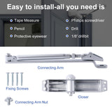 Auto Commercial Door Closers Hydraulic Door Closer for Home Commercial Door 45-60kg