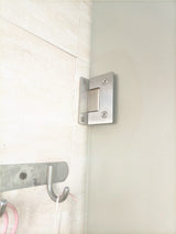 90 Degree Glass Door Cupboard Showcase Cabinet Clamp Glass Shower Doors Hinge 304 Steel - Low Angle