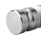 Shower Glass Door Knob Bathroom Round Back-to-Back Handle SUS304 Brushed Nickel - Top-Down View