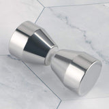 Shower Glass Door Knob Bathroom Round Back-to-Back Handle Pull 304 Brushed Nickel - Top-Down View